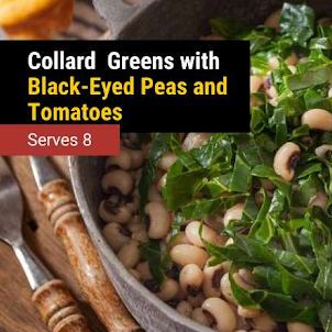 Crowder Peas w/ Collards & Tomatoes