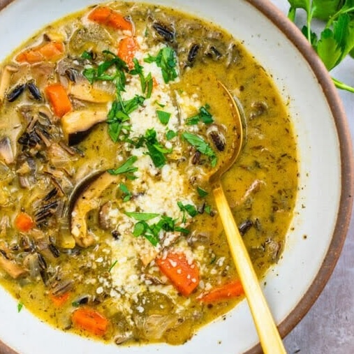 Wild Rice Mushroom Soup